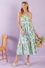 MATCH MY ENERGY WOVEN MIDI DRESS - Flying Tomato - Flyclothing LLC
