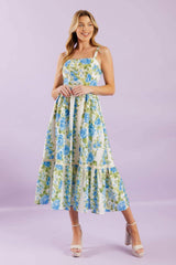 MATCH MY ENERGY WOVEN MIDI DRESS - Flying Tomato - Flyclothing LLC