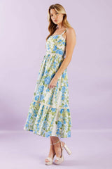 MATCH MY ENERGY WOVEN MIDI DRESS - Flying Tomato - Flyclothing LLC