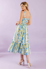 MATCH MY ENERGY WOVEN MIDI DRESS - Flying Tomato - Flyclothing LLC