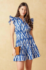 A PERFECT MATCH WOVEN MINI DRESS - Flying Tomato - Flyclothing LLC