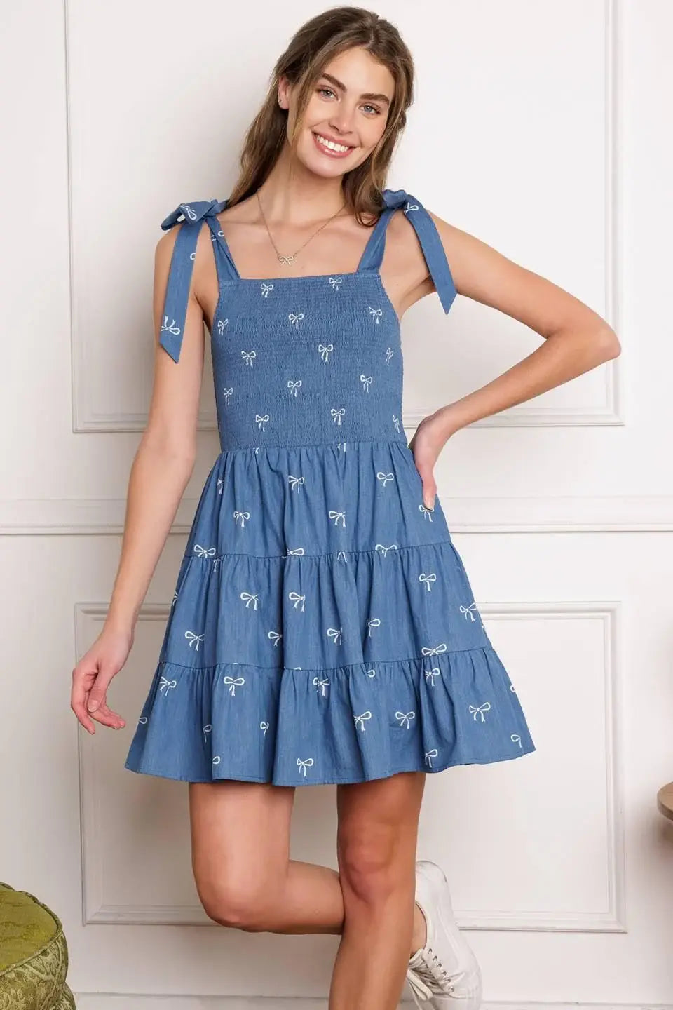 DUSK ENCHANTMENT WOVEN MINI DRESS - Flying Tomato - Flyclothing LLC