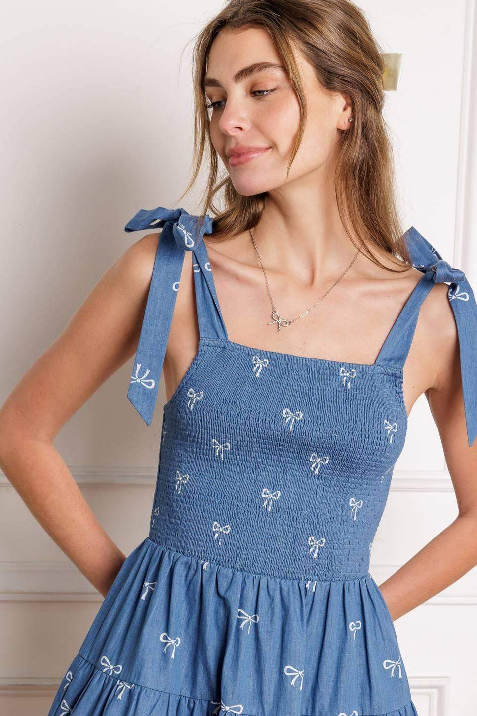 DUSK ENCHANTMENT WOVEN MINI DRESS - Flying Tomato - Flyclothing LLC