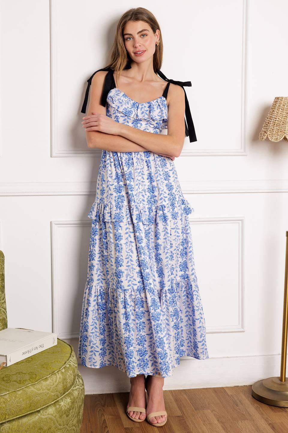 OFF FOR THE DAY WOVEN MIDI DRESS - Flying Tomato - Flyclothing LLC