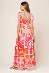 DRIVE-IN MOVIE WOVEN MAXI DRESS - Flying Tomato - Flyclothing LLC