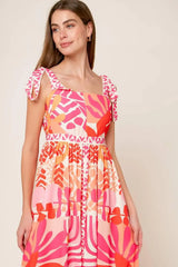 DRIVE-IN MOVIE WOVEN MAXI DRESS - Flying Tomato - Flyclothing LLC