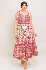 THE GARDEN'S SECRET WOVEN MIDI DRESS - Flying Tomato - Flyclothing LLC