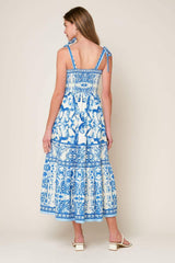 THE GARDEN'S SECRET WOVEN MIDI DRESS - Flying Tomato - Flyclothing LLC
