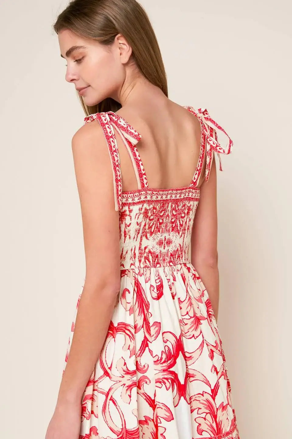 THE GARDEN'S SECRET WOVEN MIDI DRESS - Flying Tomato - Flyclothing LLC