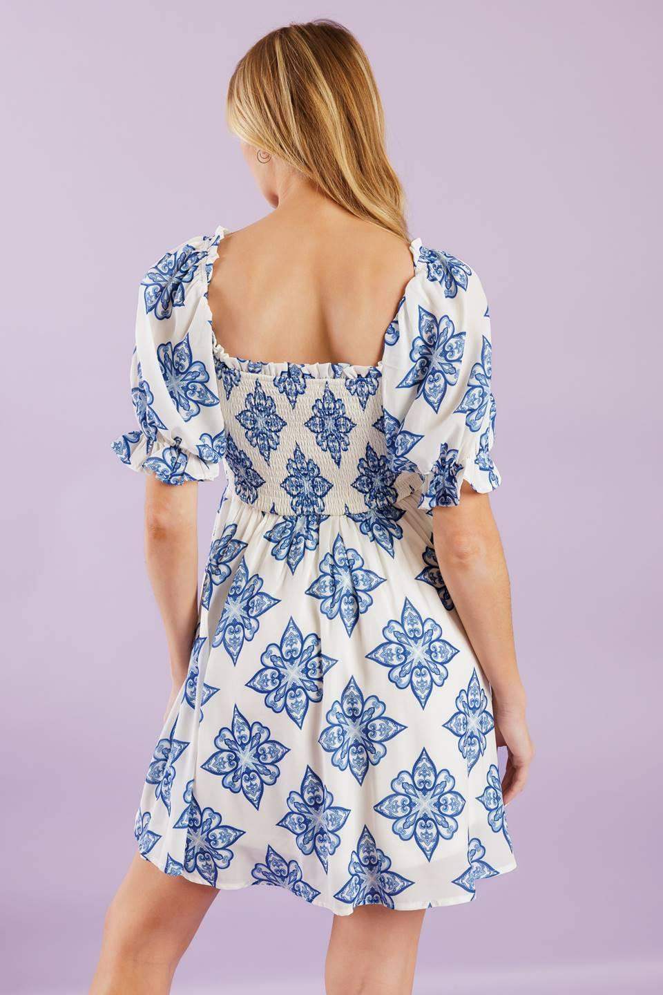 THROUGH THE GARDEN WOVEN MINI DRESS - Flying Tomato - Flyclothing LLC