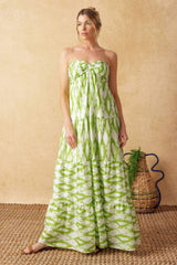 PETALS OF TIME WOVEN MAXI DRESS - Flying Tomato - Flyclothing LLC