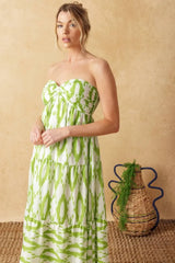 PETALS OF TIME WOVEN MAXI DRESS - Flying Tomato - Flyclothing LLC