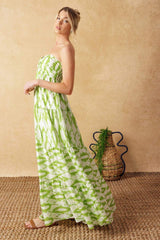 PETALS OF TIME WOVEN MAXI DRESS - Flying Tomato - Flyclothing LLC