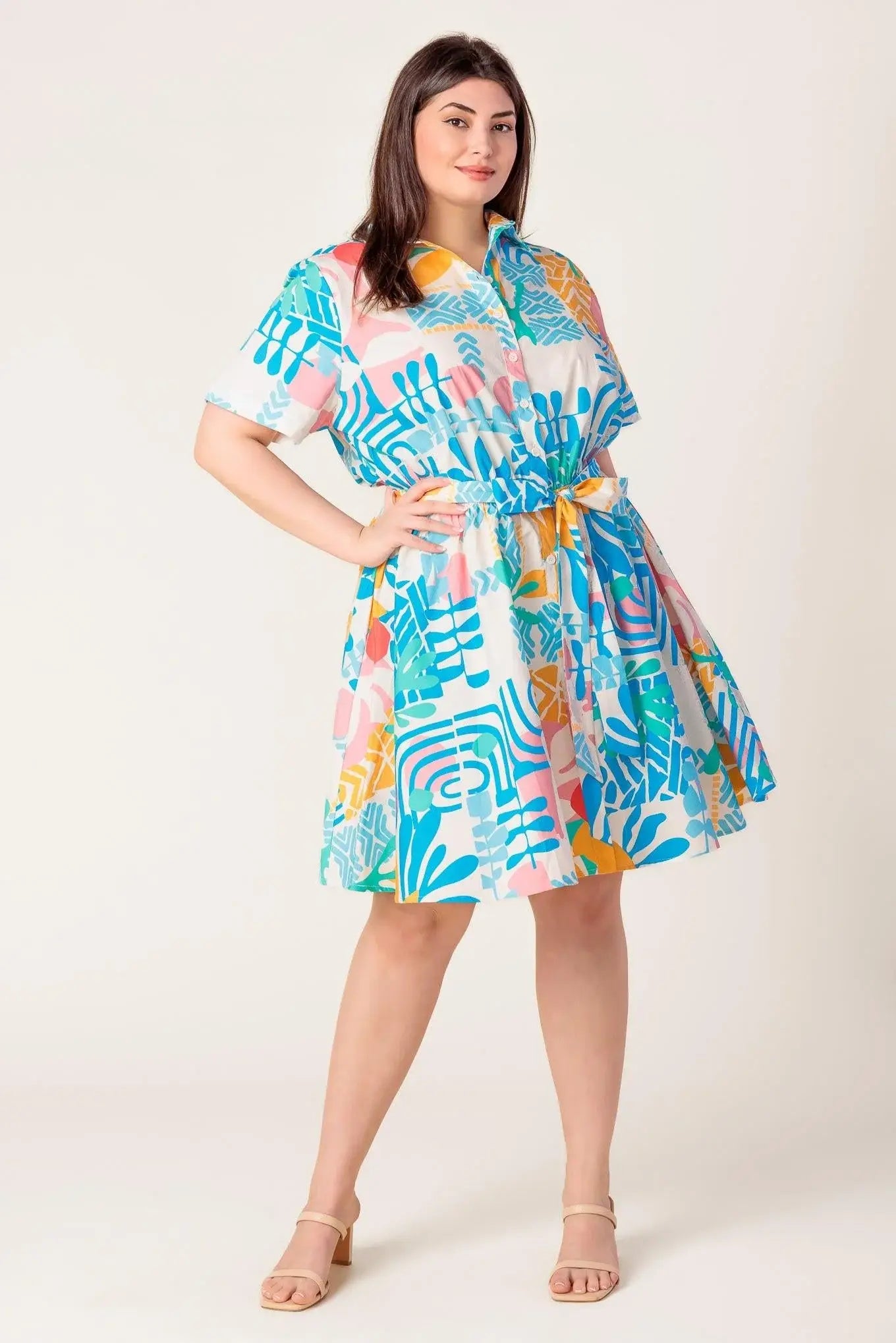 GARDEN SOCIAL WOVEN MINI DRESS - Flying Tomato - Flyclothing LLC
