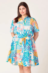 GARDEN SOCIAL WOVEN MINI DRESS - Flying Tomato - Flyclothing LLC