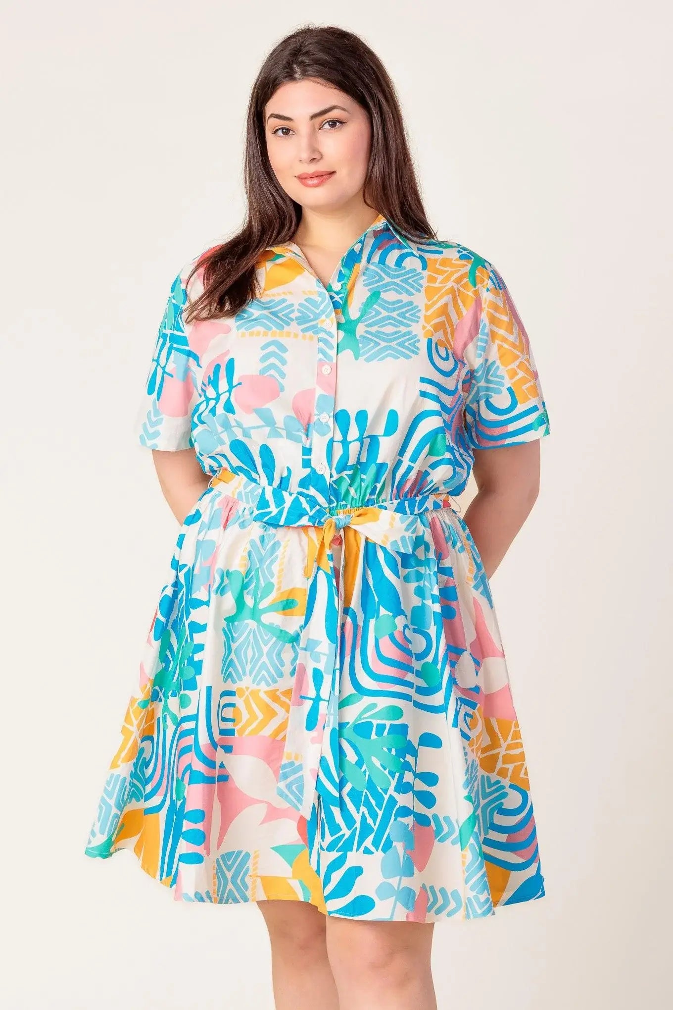 GARDEN SOCIAL WOVEN MINI DRESS - Flying Tomato - Flyclothing LLC