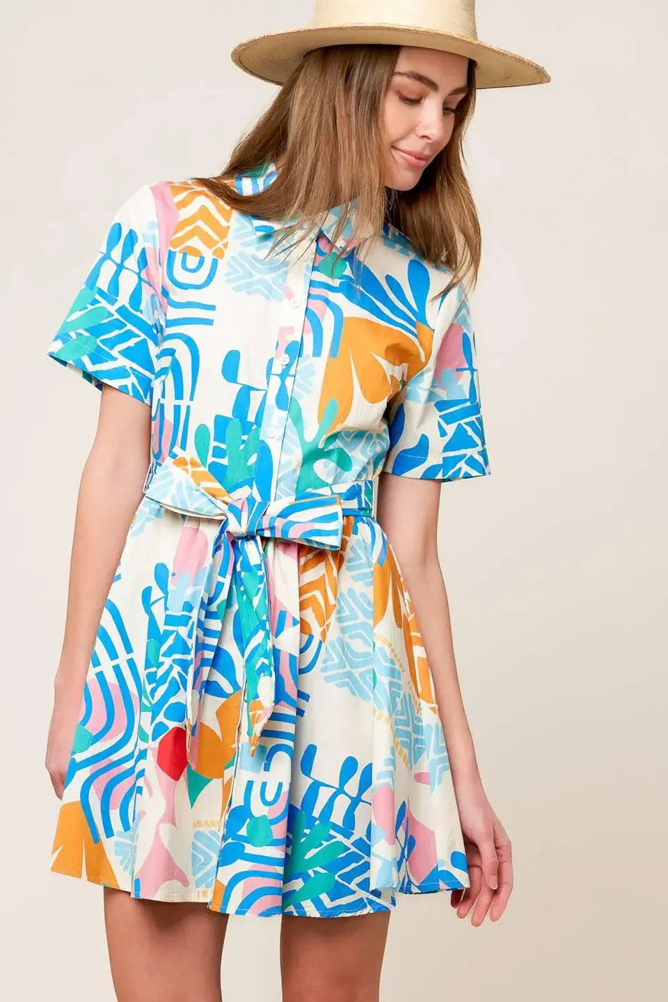 GARDEN SOCIAL WOVEN MINI DRESS - Flying Tomato - Flyclothing LLC