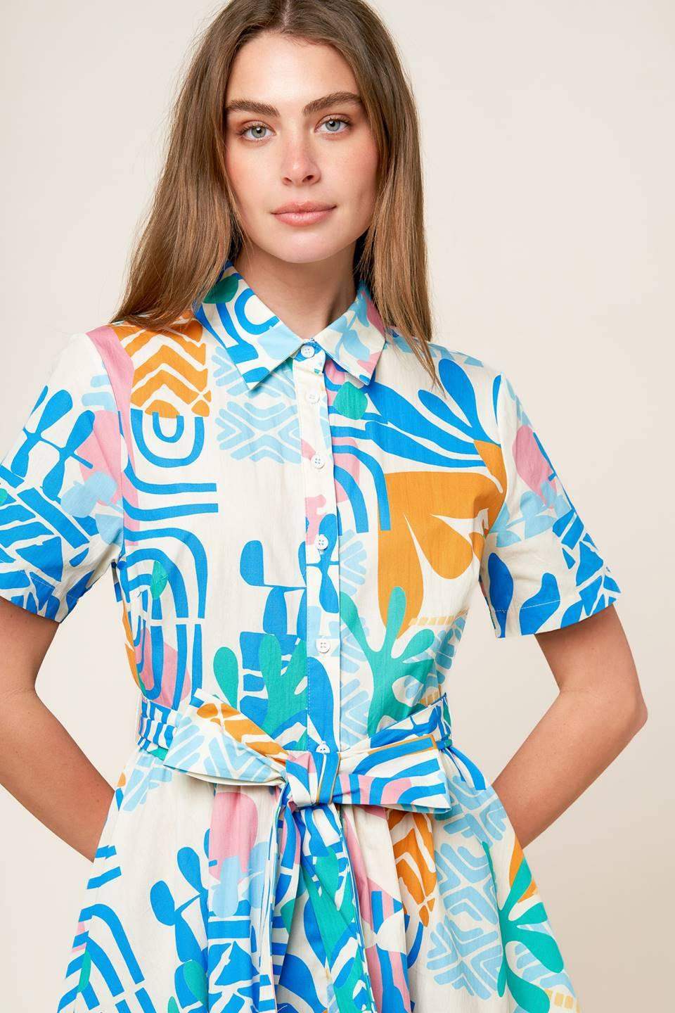 GARDEN SOCIAL WOVEN MINI DRESS - Flying Tomato - Flyclothing LLC