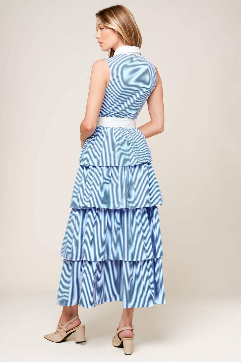 A TOUCH OF GRACE WOVEN MIDI DRESS - Flying Tomato - Flyclothing LLC