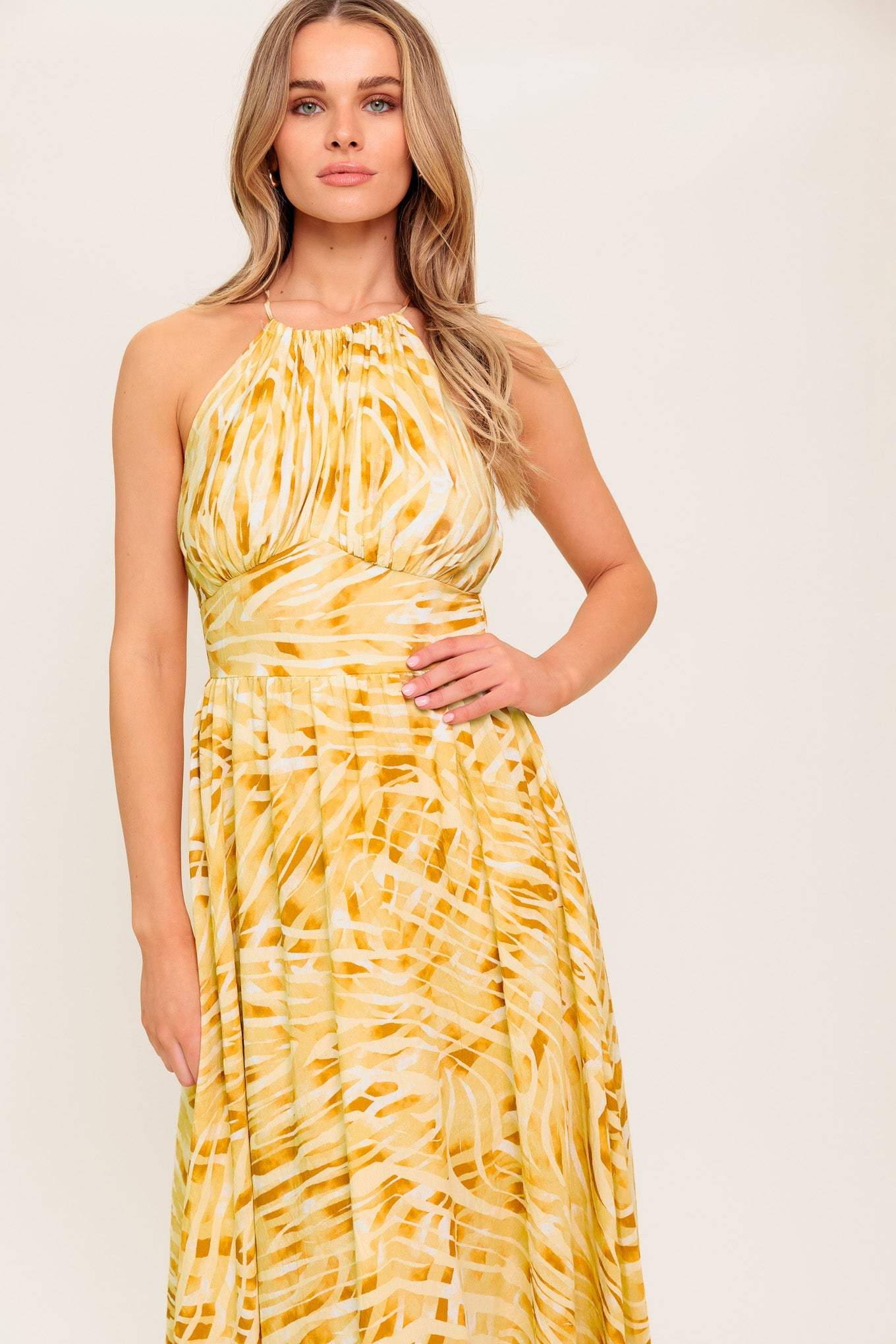 LIVING IN WONDERLAND WOVEN MAXI DRESS - Flying Tomato - Flyclothing LLC