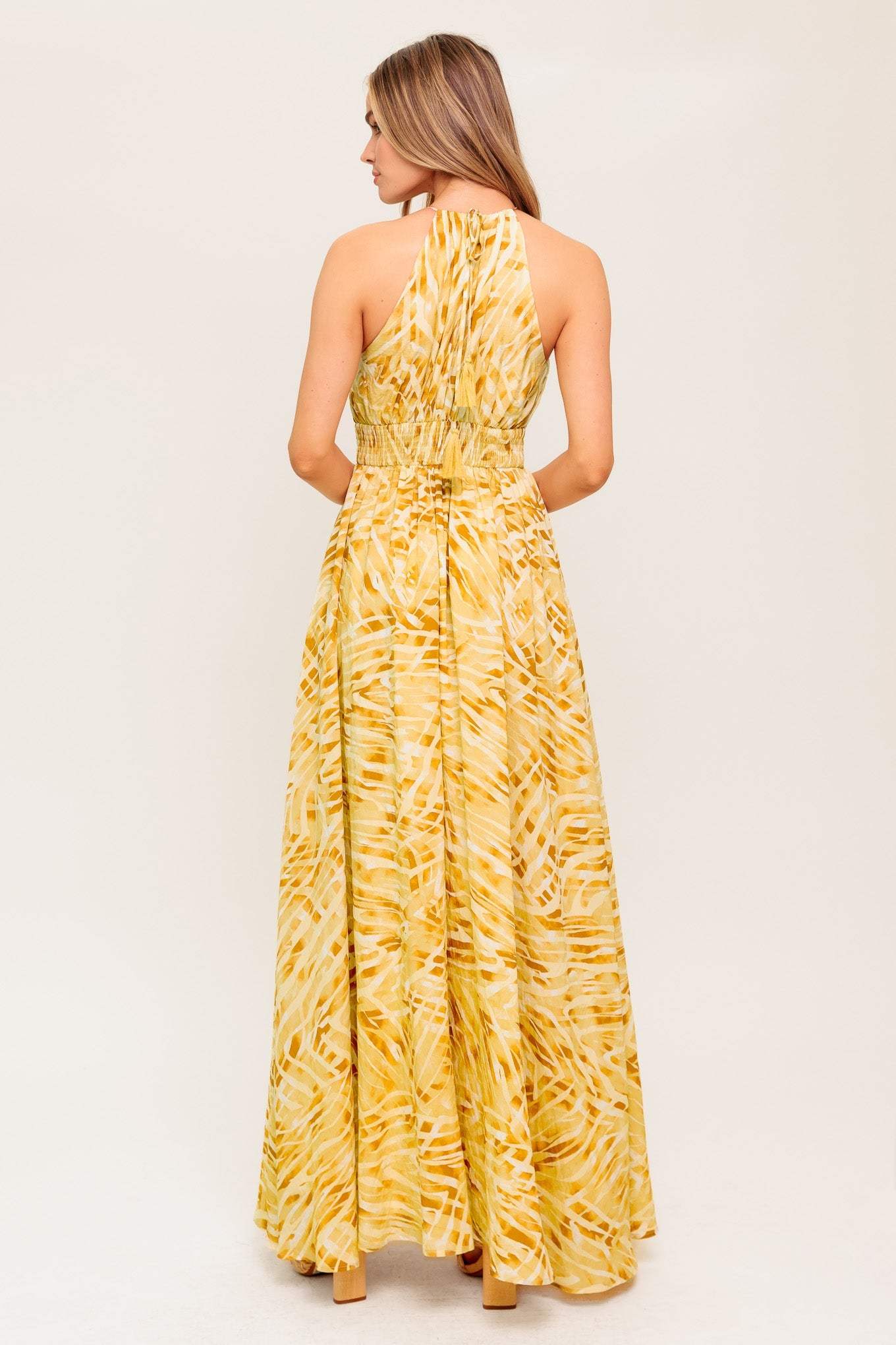 LIVING IN WONDERLAND WOVEN MAXI DRESS - Flying Tomato - Flyclothing LLC