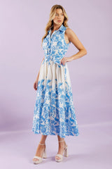 PALM SHORES WOVEN MIDI DRESS - Flying Tomato - Flyclothing LLC