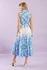 PALM SHORES WOVEN MIDI DRESS - Flying Tomato - Flyclothing LLC