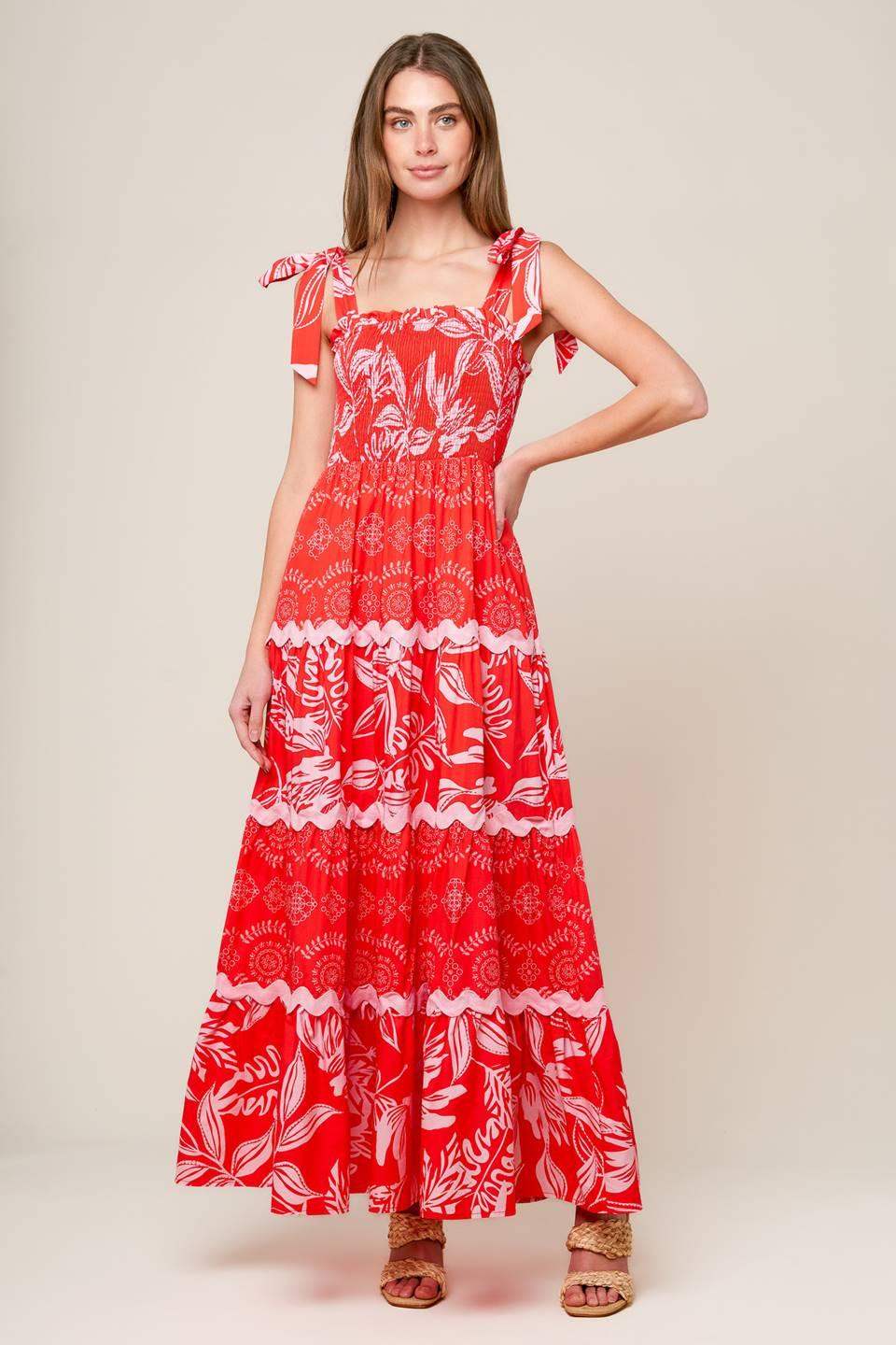 BRIGHTER DAYS WOVEN MAXI DRESS - Flying Tomato - Flyclothing LLC
