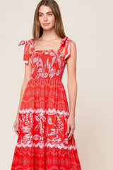 BRIGHTER DAYS WOVEN MAXI DRESS - Flying Tomato - Flyclothing LLC