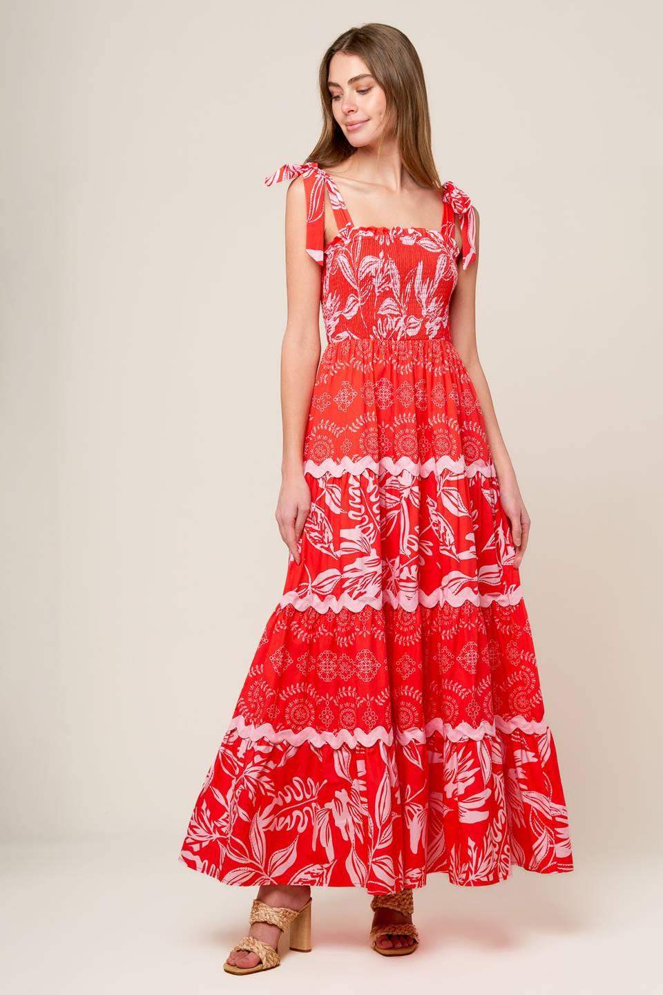 BRIGHTER DAYS WOVEN MAXI DRESS - Flying Tomato - Flyclothing LLC