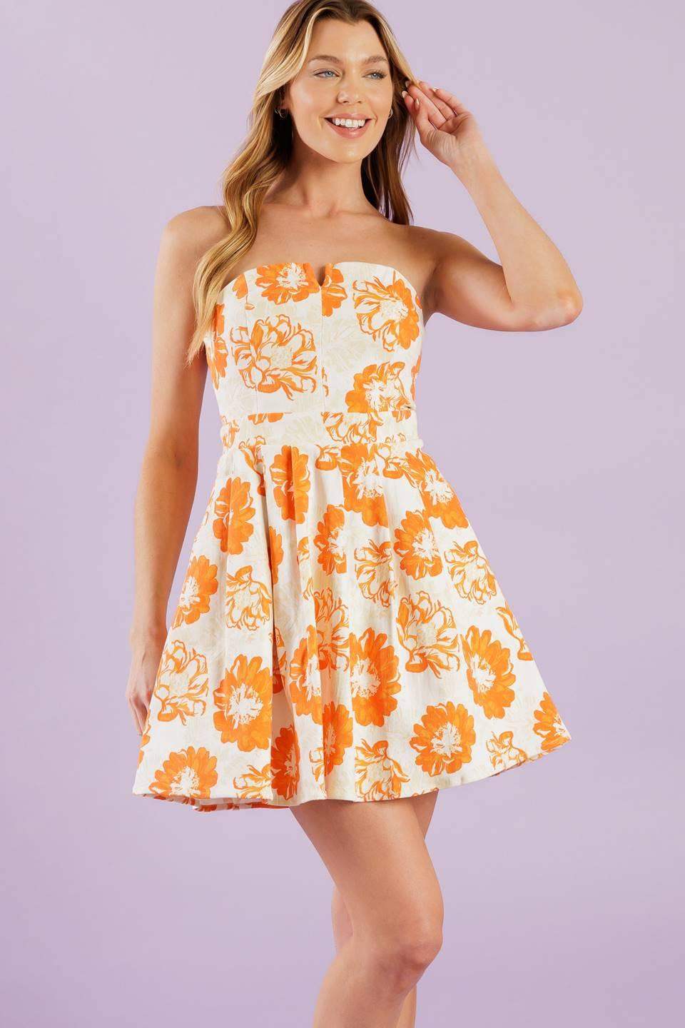 LOVE ME MORE WOVEN MINI DRESS - Flying Tomato - Flyclothing LLC
