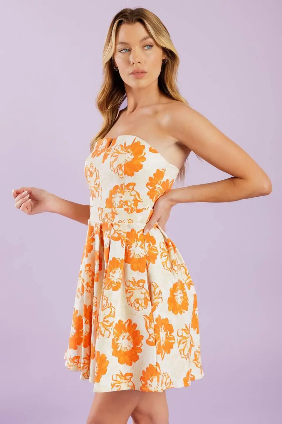 LOVE ME MORE WOVEN MINI DRESS - Flying Tomato - Flyclothing LLC