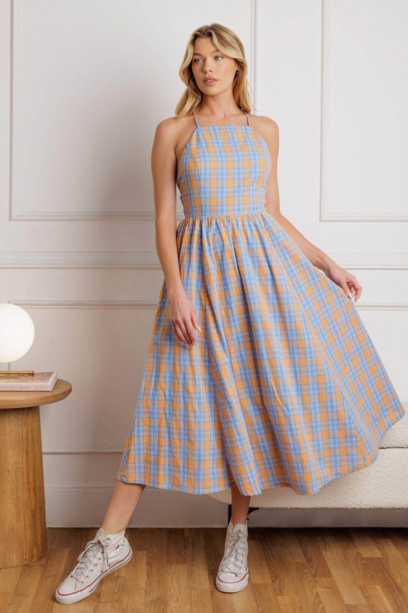 SWEET AS BERRIES WOVEN MIDI DRESS - Flying Tomato - Flyclothing LLC