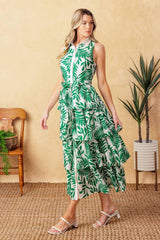 PARK AVENUE WOVEN WOVEN MIDI DRESS - Flying Tomato - Flyclothing LLC