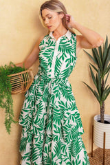 PARK AVENUE WOVEN WOVEN MIDI DRESS - Flying Tomato - Flyclothing LLC