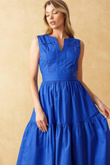MYSTIC MIRAGE WOVEN MIDI DRESS - Flying Tomato - Flyclothing LLC