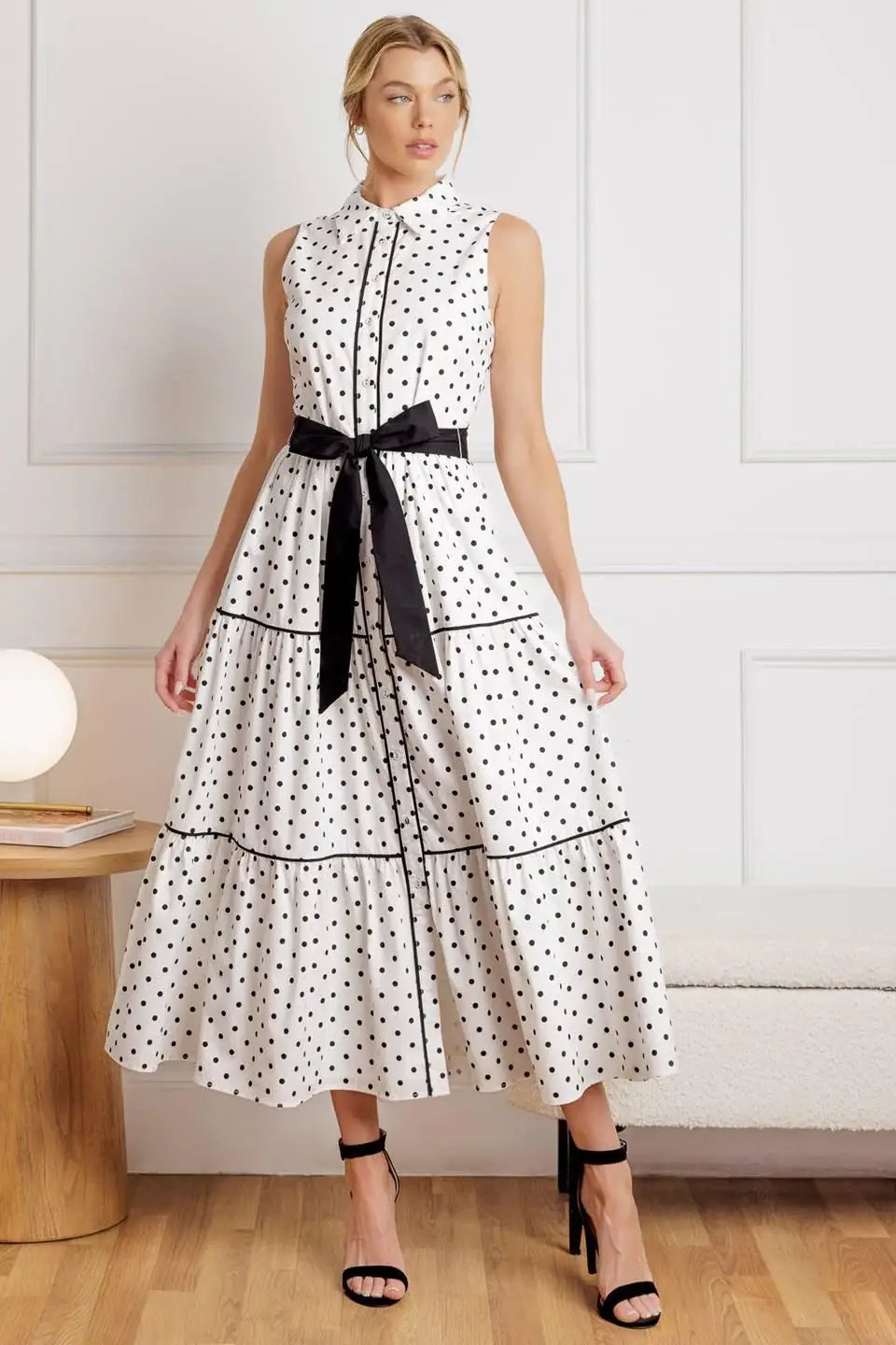OUT OF REACH WOVEN MIDI DRESS - Flying Tomato - Flyclothing LLC