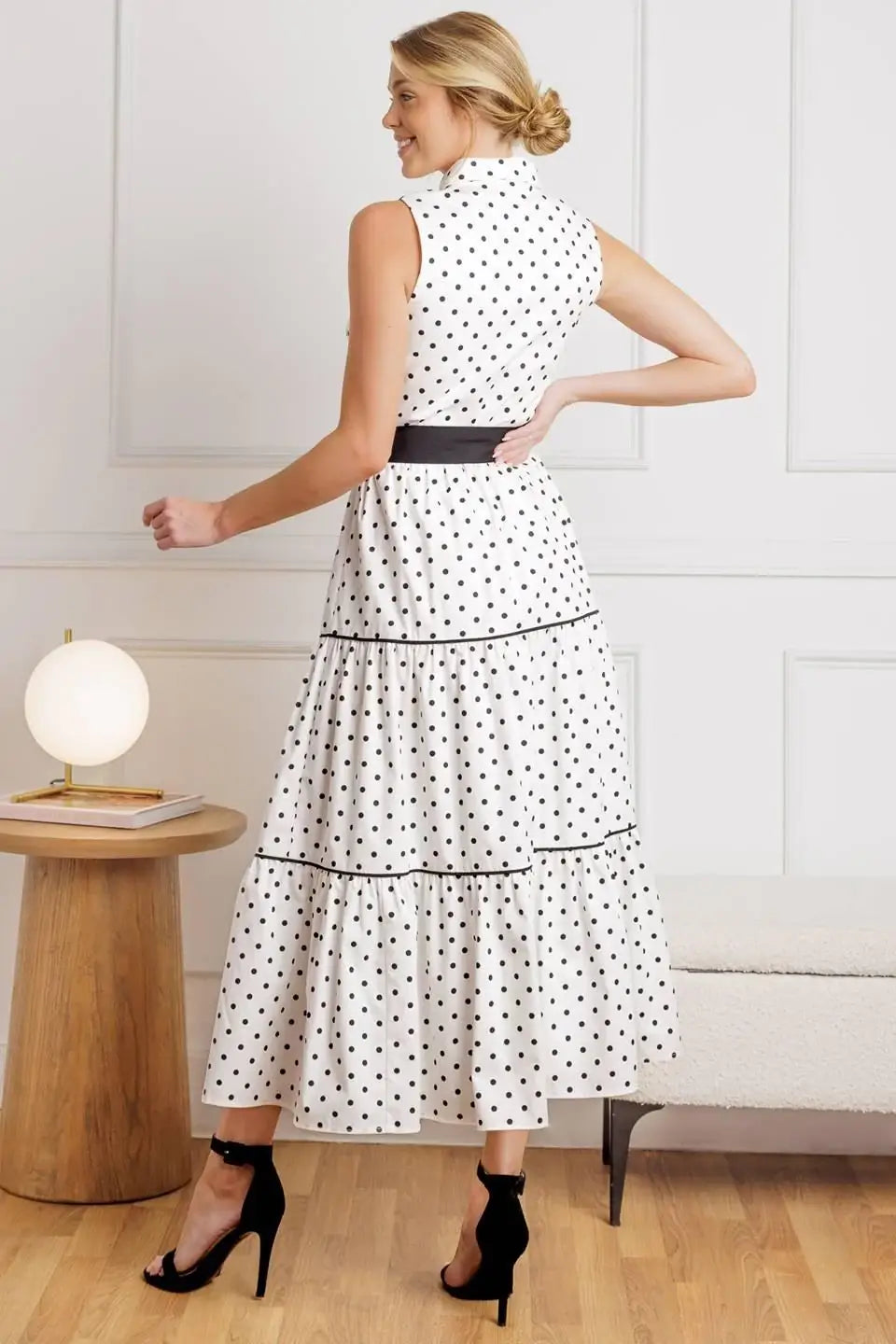 OUT OF REACH WOVEN MIDI DRESS - Flying Tomato - Flyclothing LLC