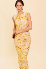 SWEET AS EVER POWER MESH BODYCON MIDI DRESS - Flying Tomato - Flyclothing LLC