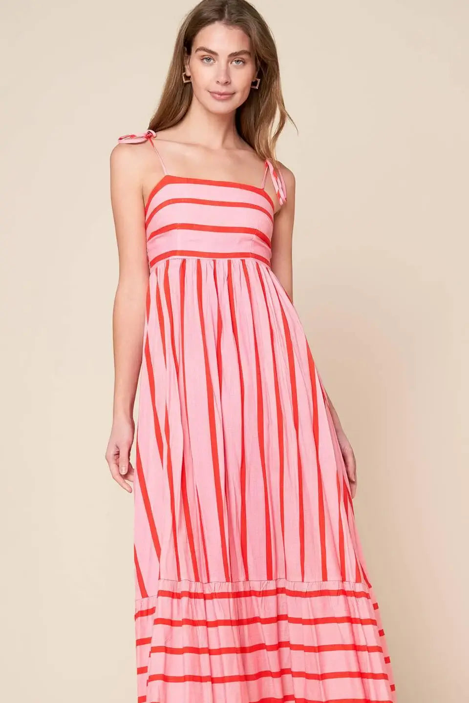 SPEAK NOW WOVEN MIDI DRESS - Flying Tomato - Flyclothing LLC