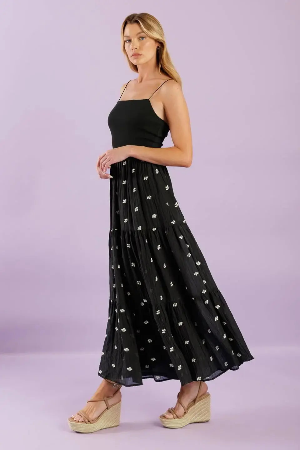 FADE INTO YOU WOVEN MIDI DRESS - Flying Tomato - Flyclothing LLC