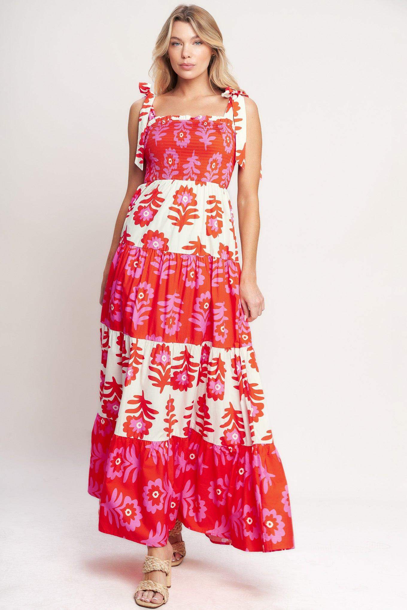 GLAMOUR IN MOTION WOVEN MAXI DRESS - Flying Tomato - Flyclothing LLC