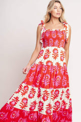 GLAMOUR IN MOTION WOVEN MAXI DRESS - Flying Tomato - Flyclothing LLC