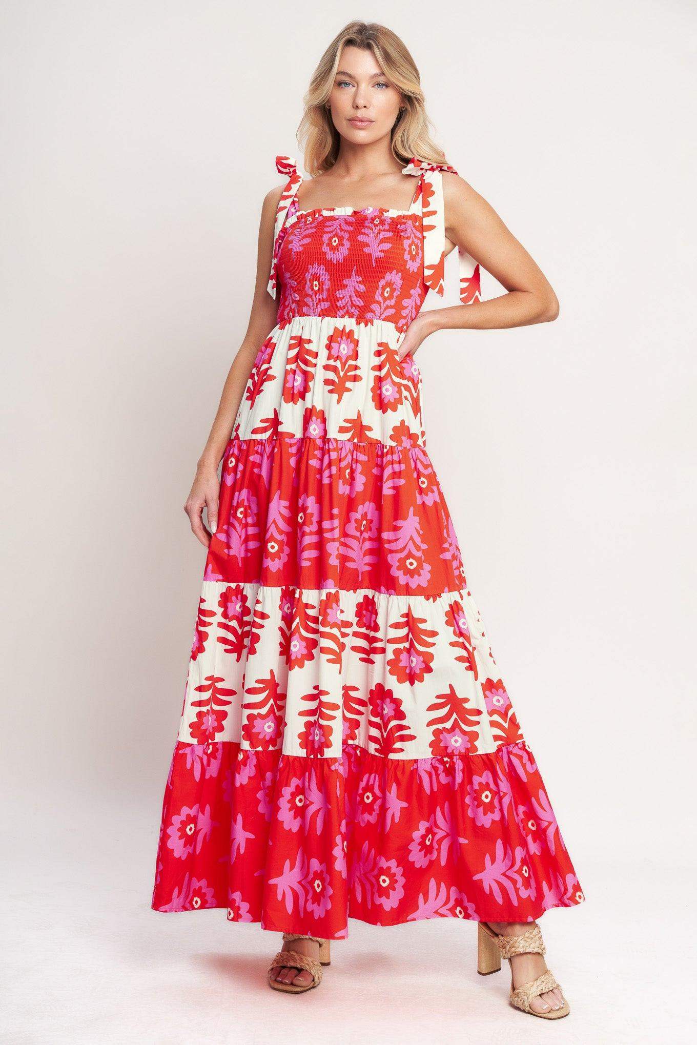 GLAMOUR IN MOTION WOVEN MAXI DRESS - Flying Tomato - Flyclothing LLC