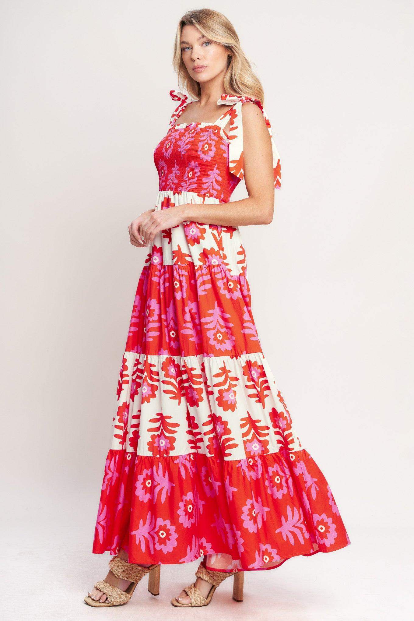 GLAMOUR IN MOTION WOVEN MAXI DRESS - Flying Tomato - Flyclothing LLC