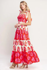 GLAMOUR IN MOTION WOVEN MAXI DRESS - Flying Tomato - Flyclothing LLC