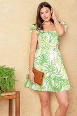 ADORABLE INTENTIONS WOVEN MINI DRESS - Flying Tomato - Flyclothing LLC