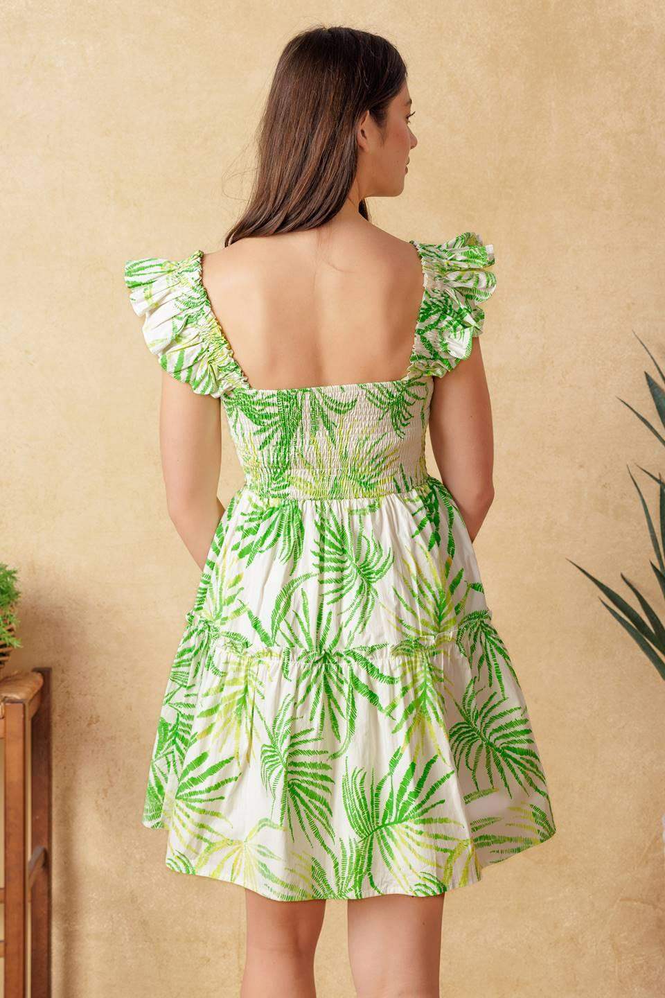 ADORABLE INTENTIONS WOVEN MINI DRESS - Flying Tomato - Flyclothing LLC
