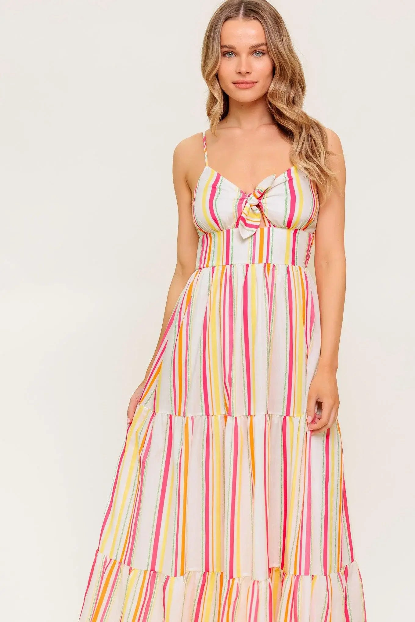 SEE THE GOOD WOVEN MAXI DRESS - Flying Tomato - Flyclothing LLC