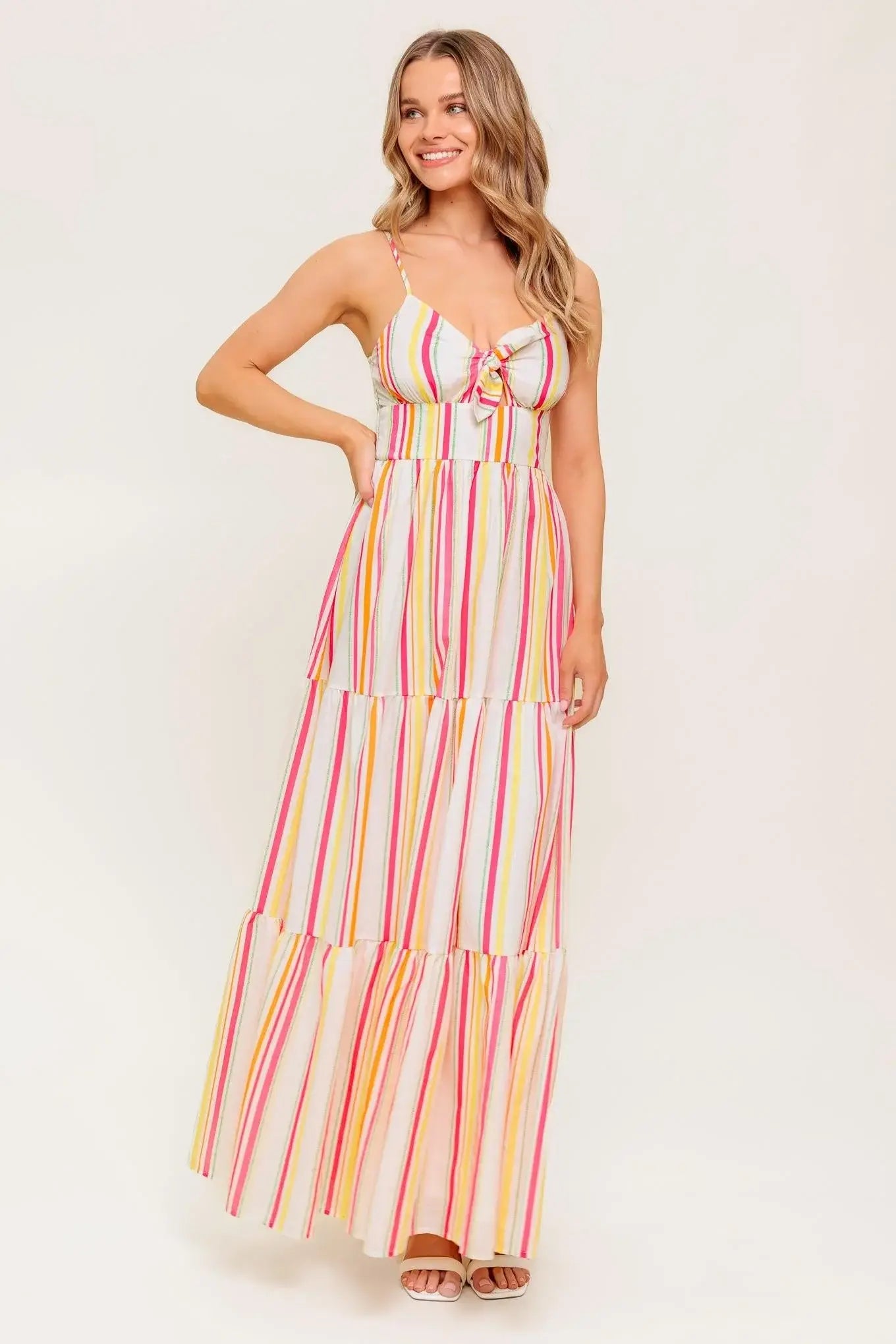 SEE THE GOOD WOVEN MAXI DRESS - Flying Tomato - Flyclothing LLC